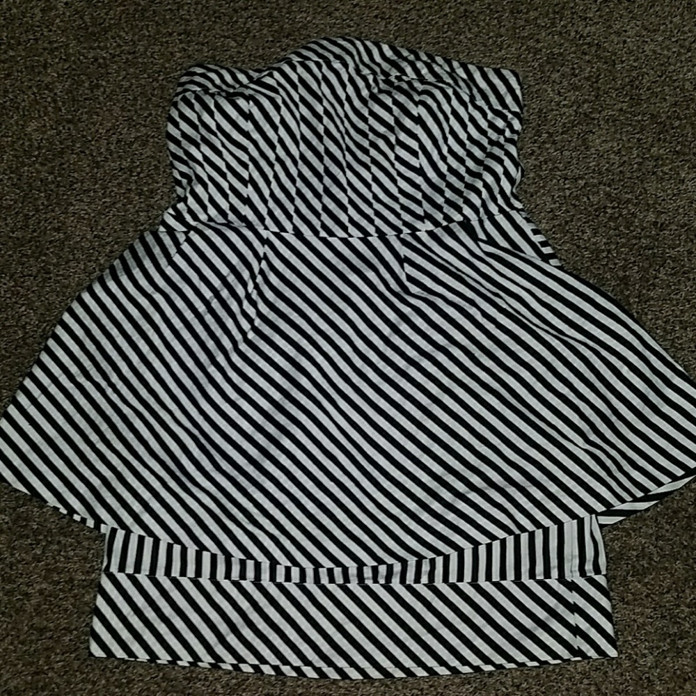 Ashley Stewart Strapless Peplum Dress 18w