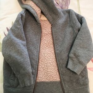 Boy Lined Hooded Sweatshirt