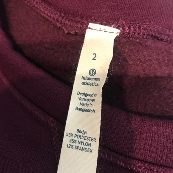 Lululemon Keep It Cozy Bordeaux Sweatshirt - Picture 6 of 6