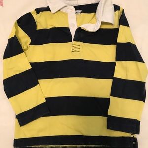 Yellow and Navy Striped Shirt
