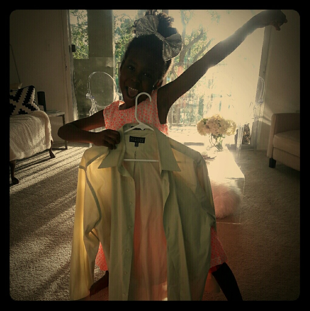 Green yellowish dress shirt from Burlington C.F.