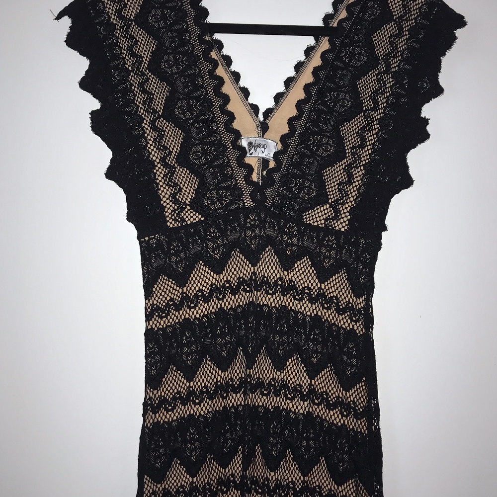 Nightcap Clothing Black Lace Maxi Dress - Picture 3 of 10