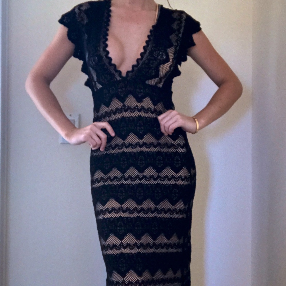 Nightcap Clothing Black Lace Maxi Dress - Picture 8 of 10