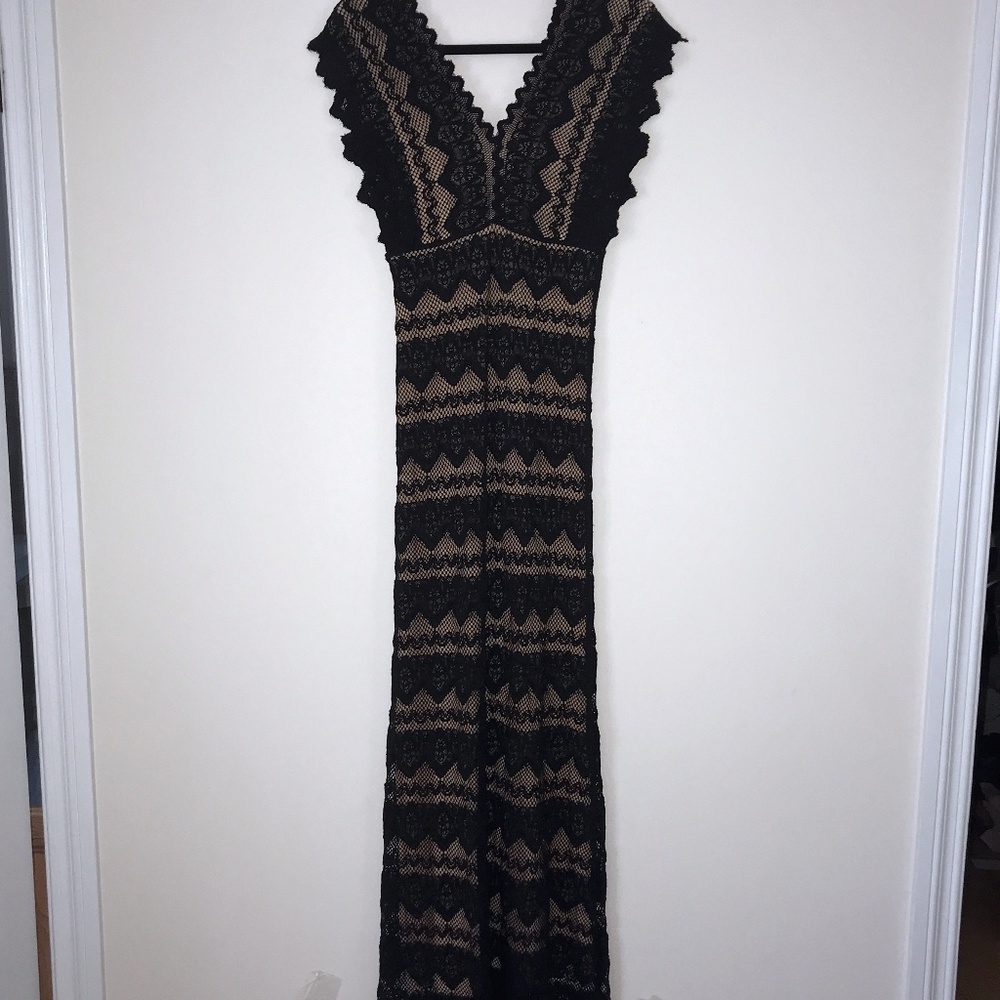 Nightcap Clothing Black Lace Maxi Dress - Picture 4 of 10