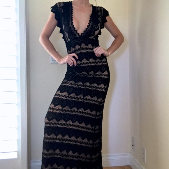 Nightcap Dresses & Skirts - Nightcap Clothing Black Lace Maxi Dress