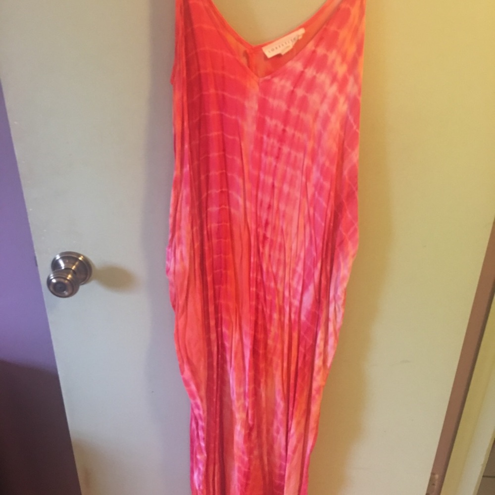 Pink Tie-Dye Maxi