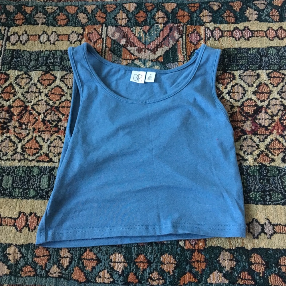 BLUE CROP TOP