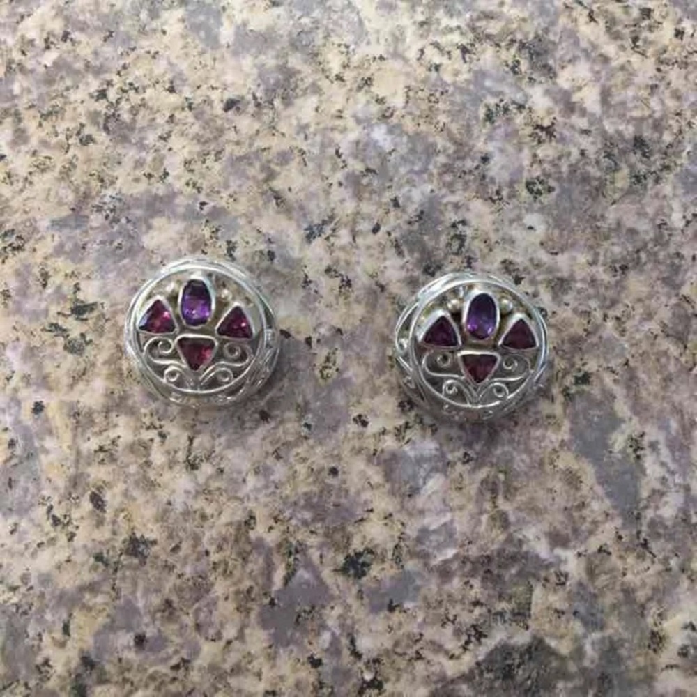 Shankari Amethyst Earrings Pendants