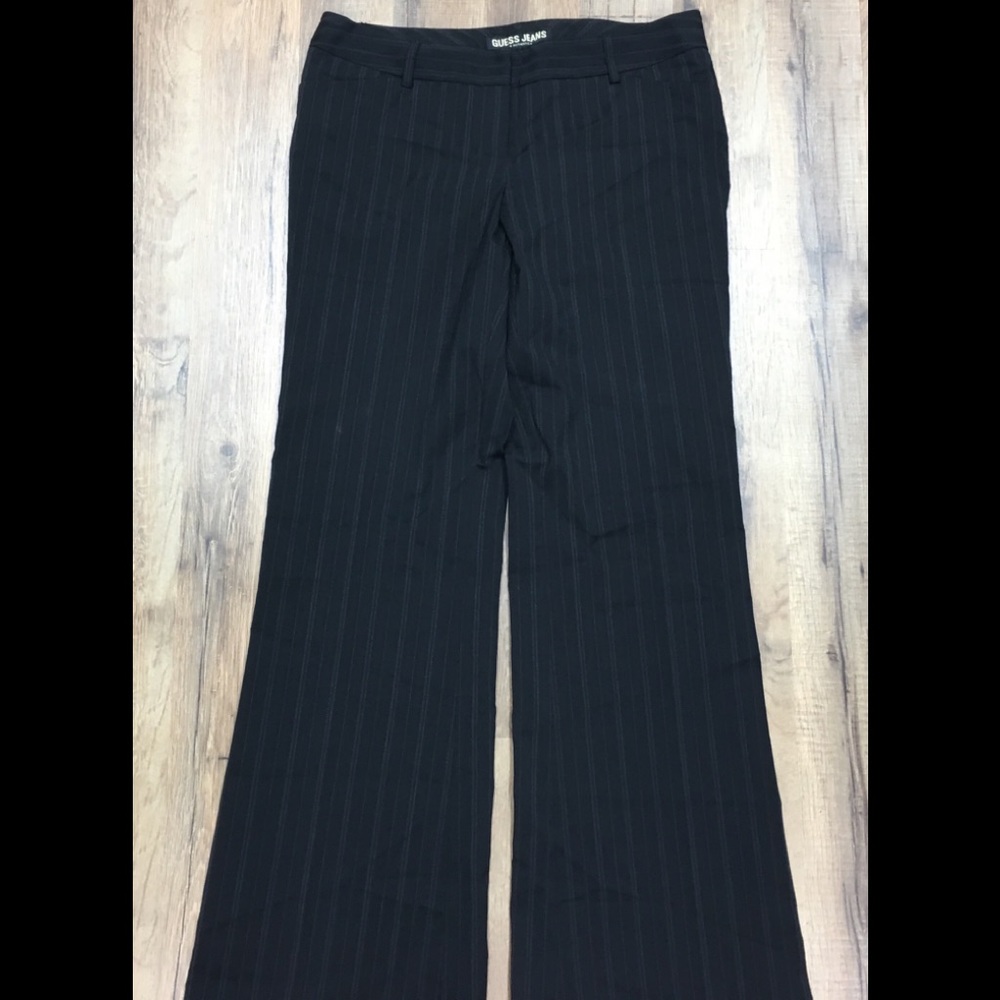 Guess black and white pin stripe