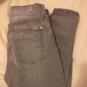 7 Jeans Graywash Skinny Jeans 7 Jeans Graywash Skinny Jeans