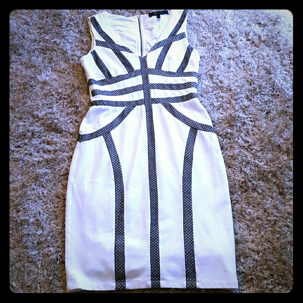 Black and White BCBGMAXAZRIA Dress
