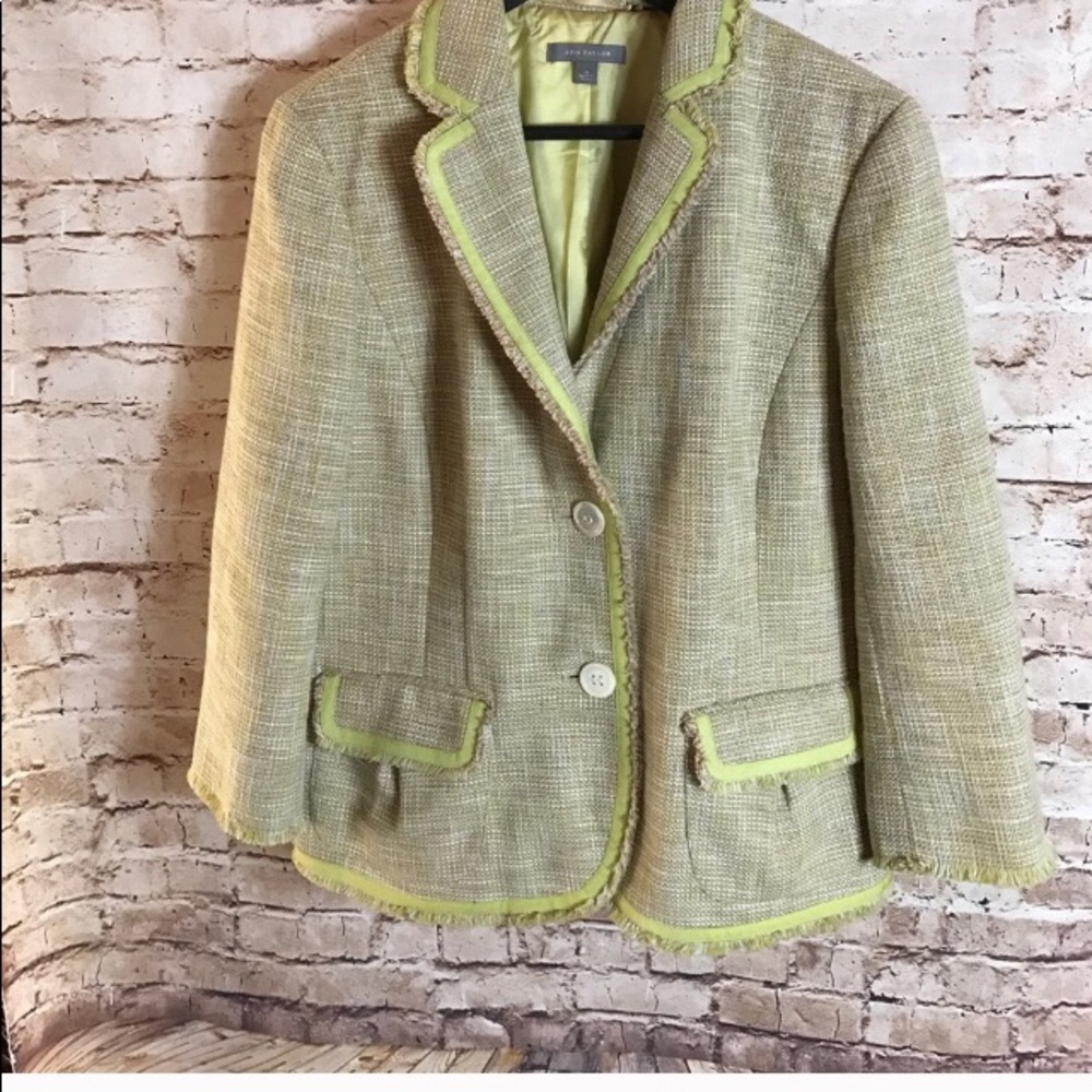 Ann Taylor tweed blazer