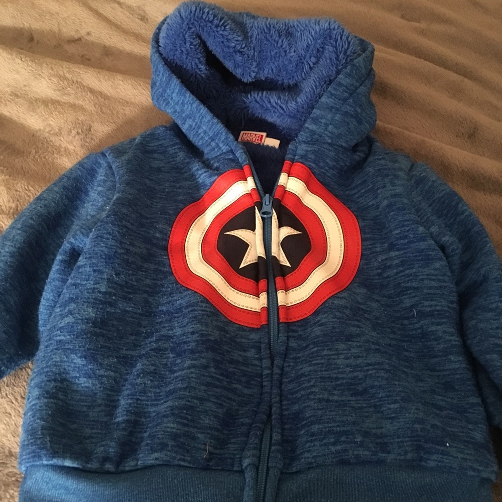 Toddler fuzzy inside hoodie
