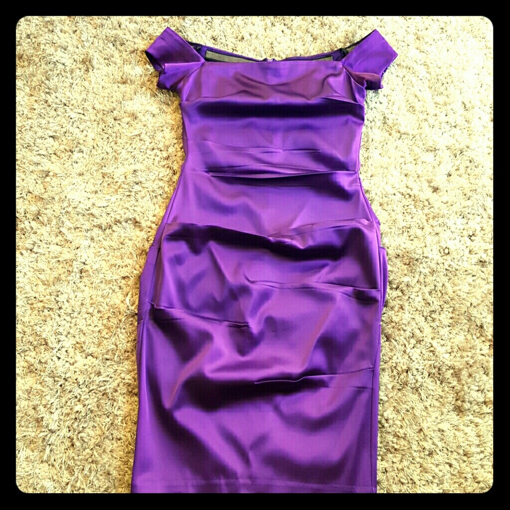 Betsy & Adam Purple Dress