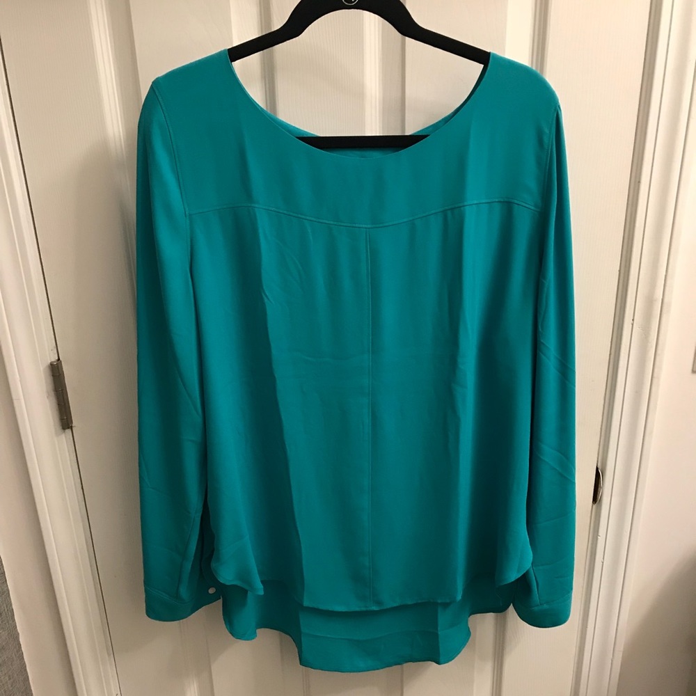LOFT long-sleeve utility blouse