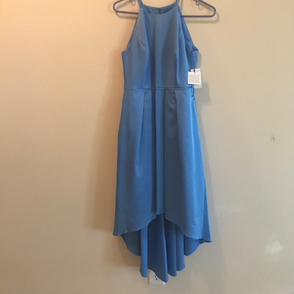Aidan Blue High Low Dress