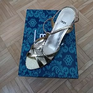 NEW gold strappy sandle