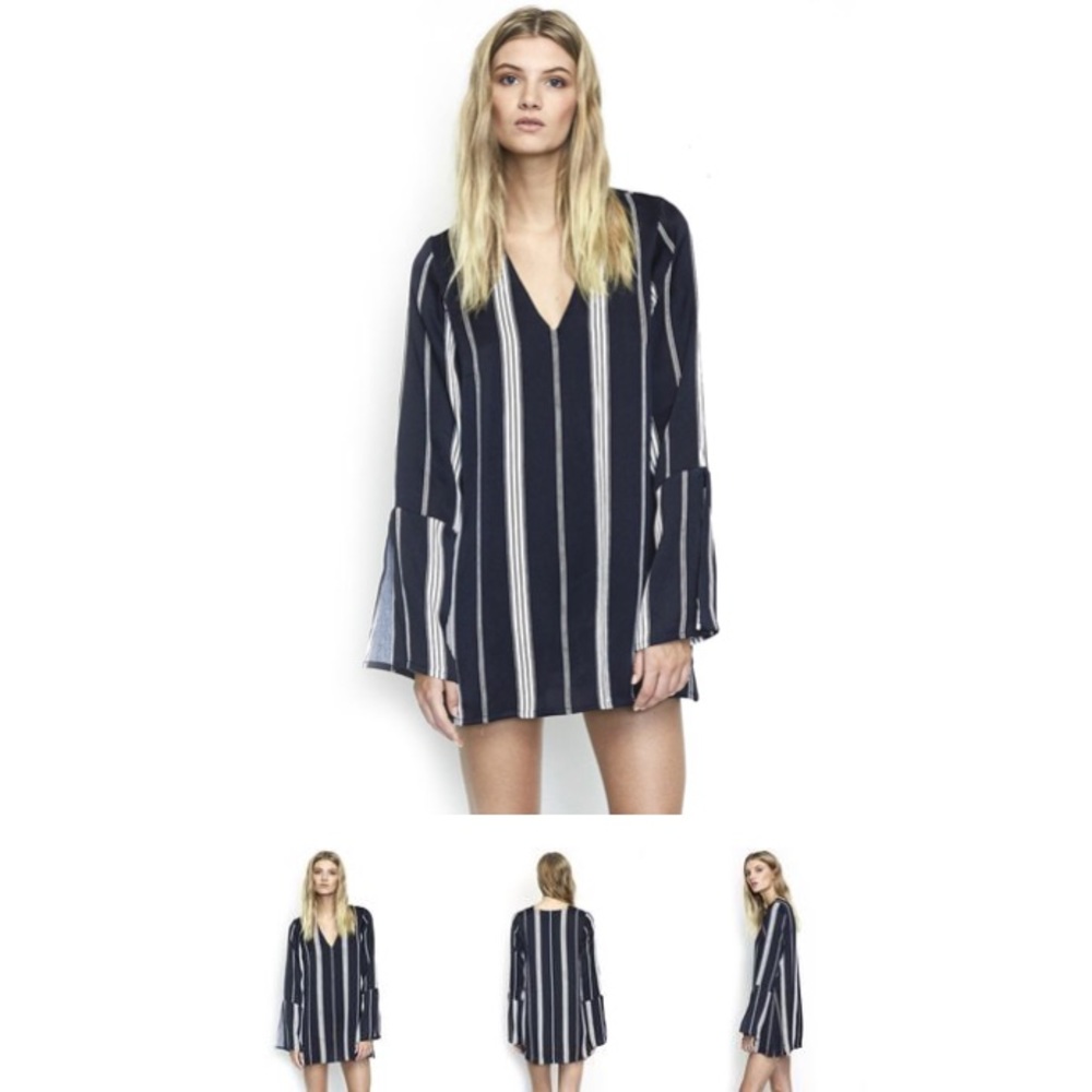 FAITHFULL THE BRAND HARPER TUNIC DRESS - Navy - 8