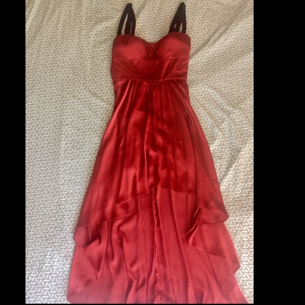 Bebe Strappy High Low Dress