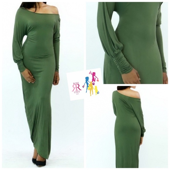 Dresses & Skirts - ⚡️FLASH SALE⚡️ Olive Loose Maxi Dress