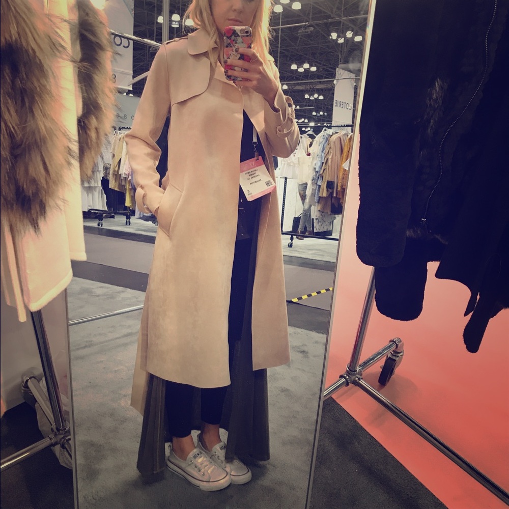 Love Token Suede coat. Never been worn!!