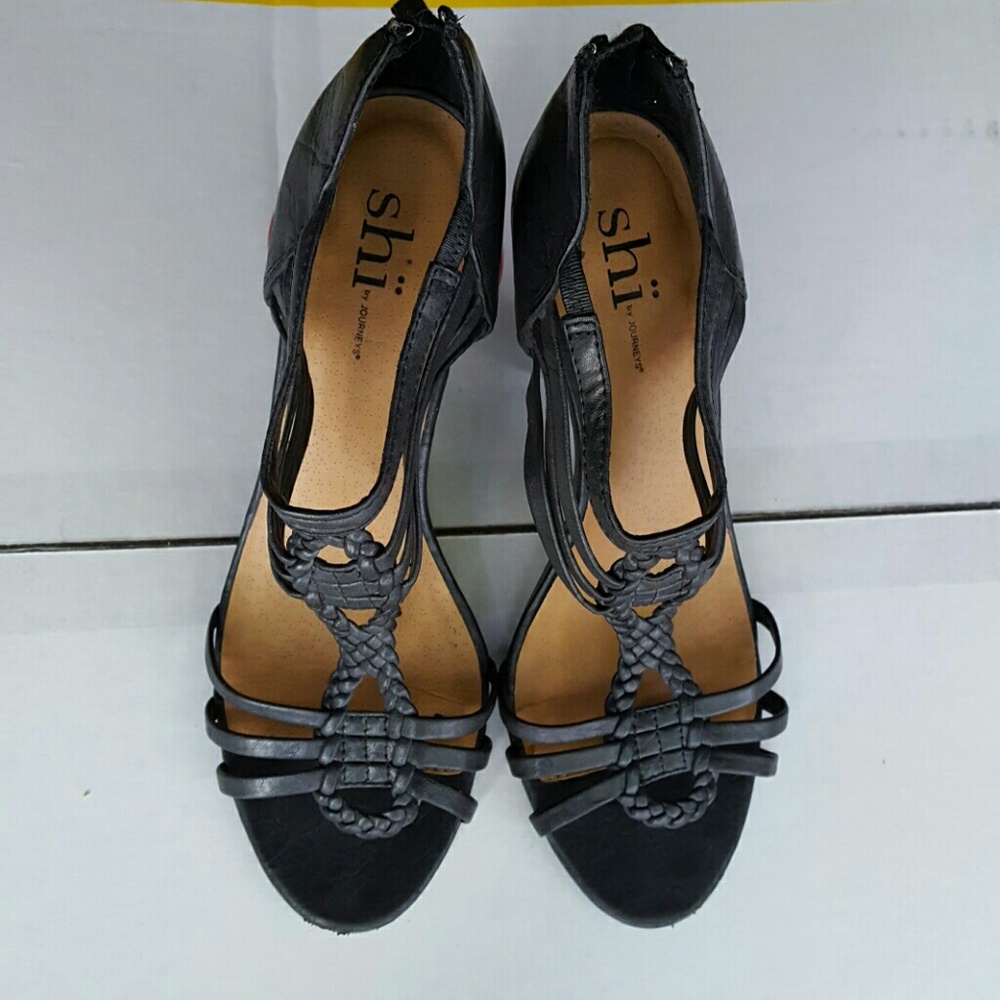 Black strappy heals, Shi by Journey