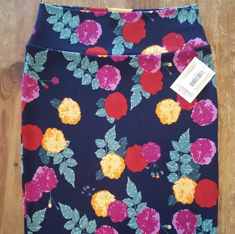 NWT lularoe medium floral cassie skirt