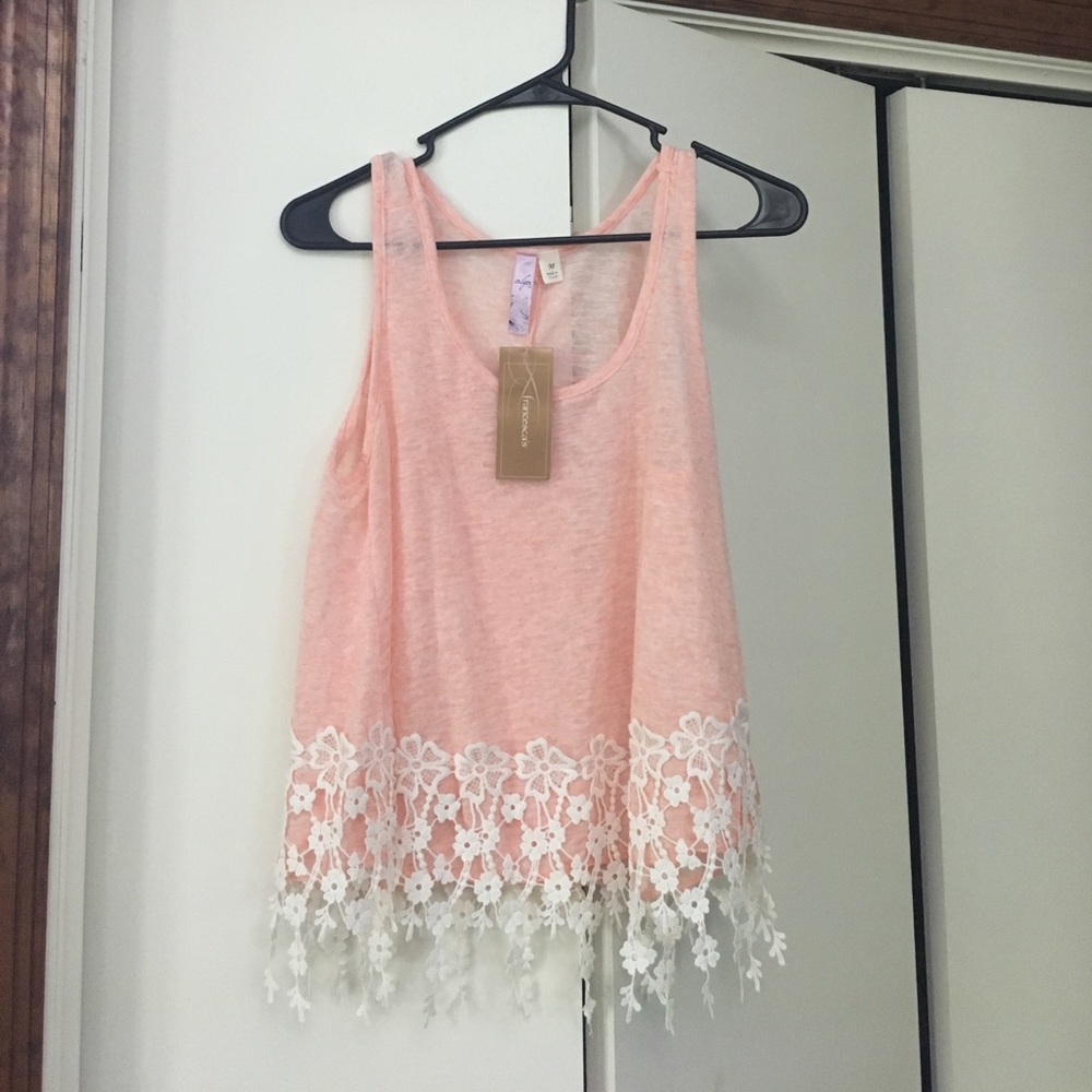 Crochet sheer tank top! Francesca's!