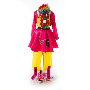 COMPLETE VINTAGE CLOWN COSTUME PINK CONVERSE