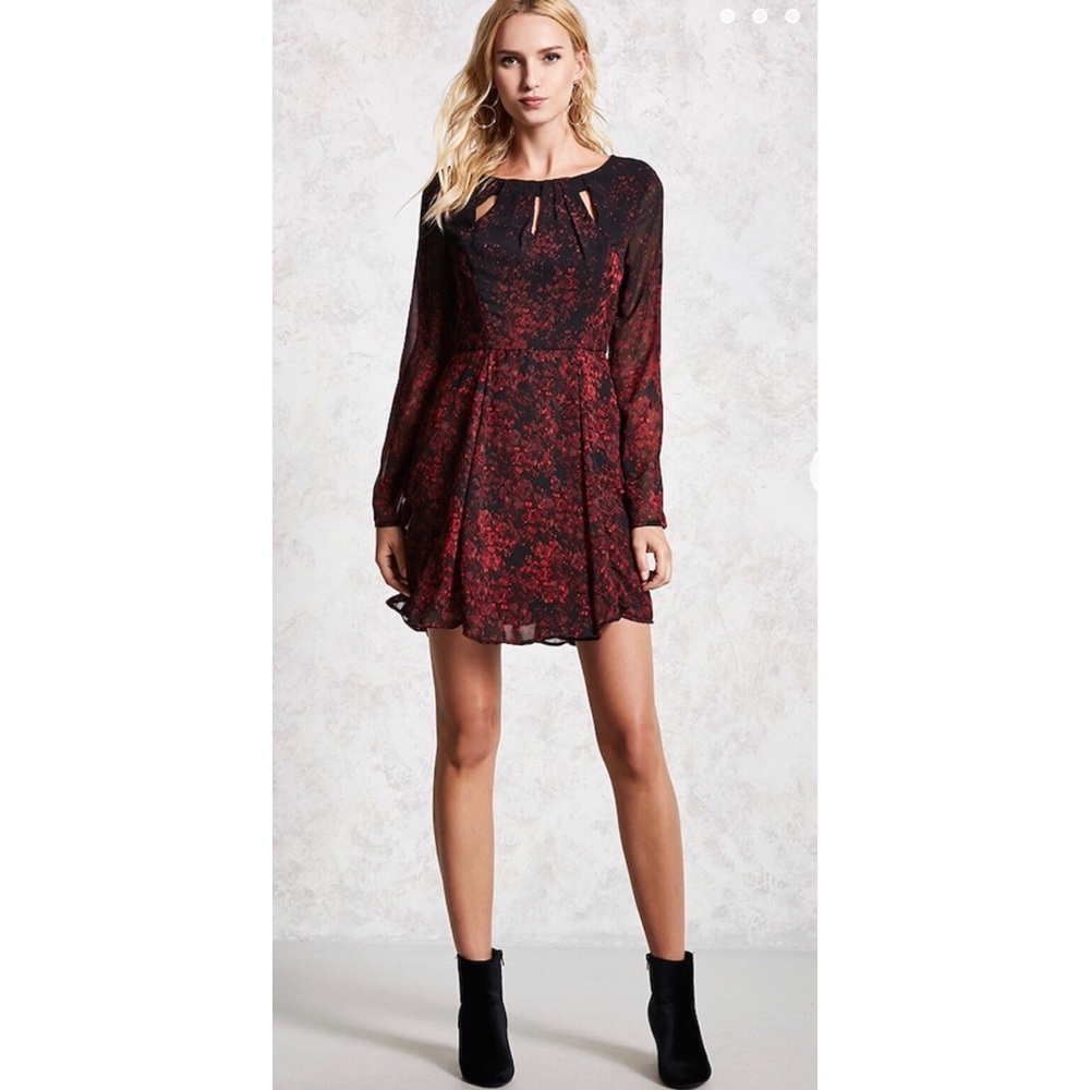 Forever 21 Pleated Skater Dress