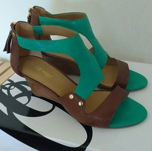Nine West Rooster Wedge Sandals