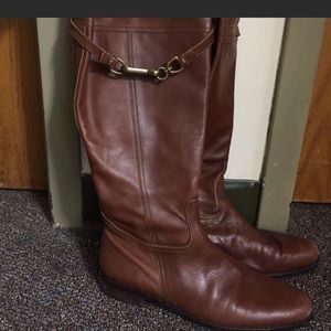 Coach tall leather boots