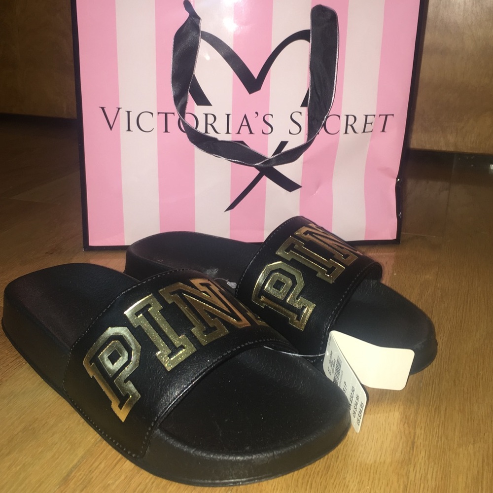 Victoria Secrets single strap sliders
