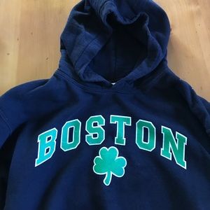Boston kids sweatshirt with shamrock!