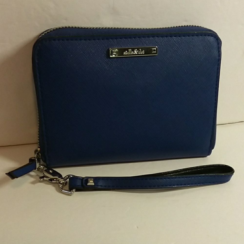 Stella & Dot Chelsea Tech Cobalt Blue Wallet - Picture 2 of 8