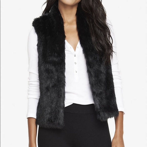 express faux fur vest