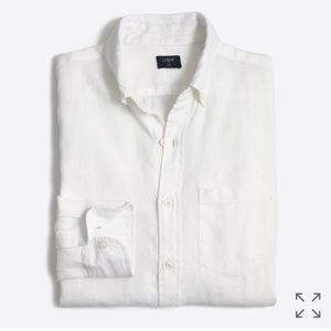 Jcrew linen “slim fit” button down shirt men’s
