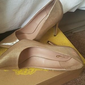 Gold Metallic heels