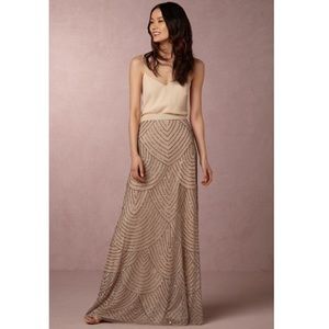 BHLDN Sequin Skirt & Silk Cami