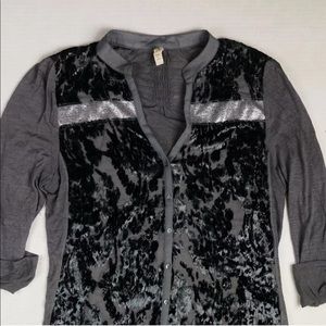 Anthropologie Tiny brand velvet blend top Anthropologie Tiny brand velvet blend top