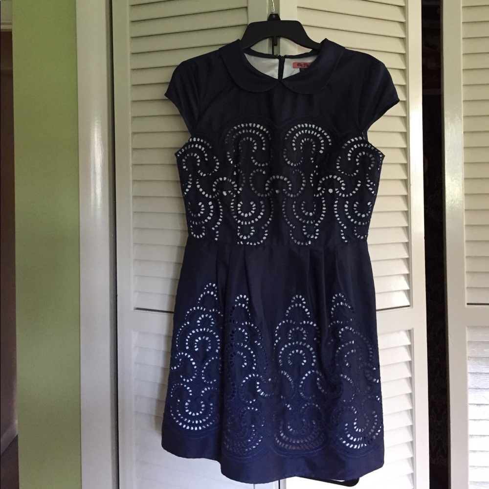 ModCloth-Chi Chi blue/white dress