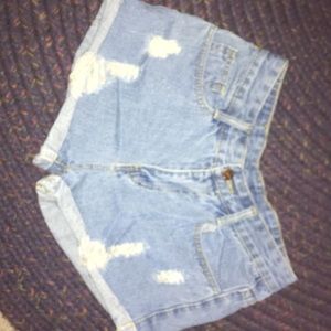 Denim shorts