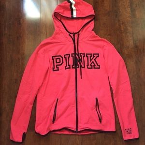 PINK full zip hoodie PINK full zip hoodie