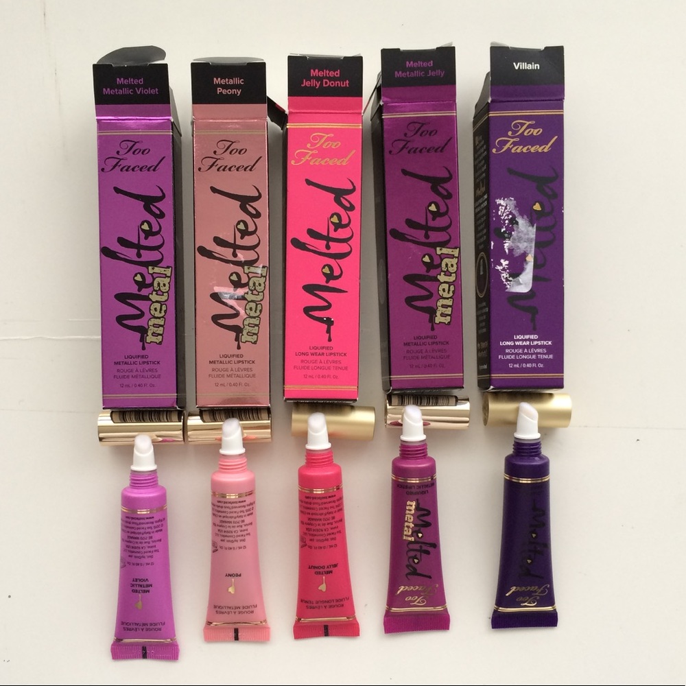 Bundle of 5 NIB Too Faced melted lipsticks - Picture 3 of 5