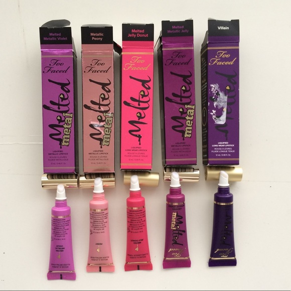 Bundle of 5 NIB Too Faced melted lipsticks - Picture 3 of 5