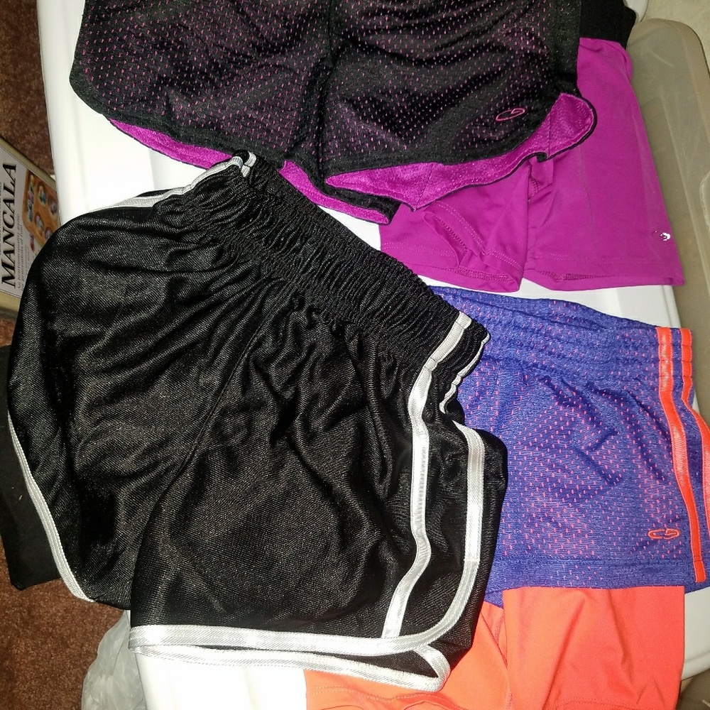 3 Girls shorts - 2 with spandex under