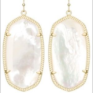 Kendra Scott Ivory Pearl Gold Earrings