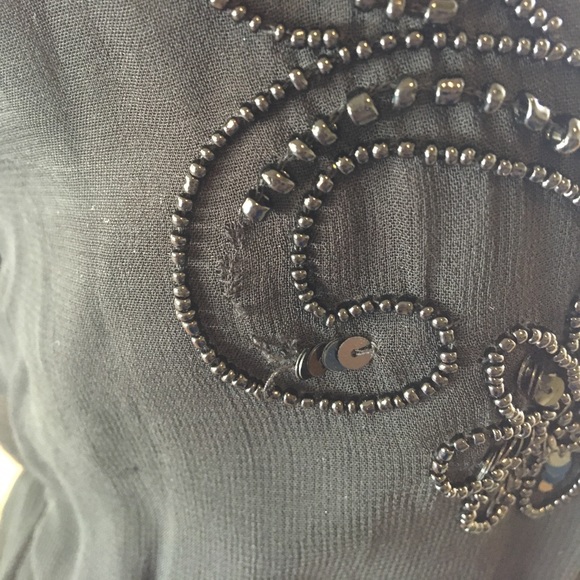 NWT BLACK BEADED ROMPER - Picture 6 of 6