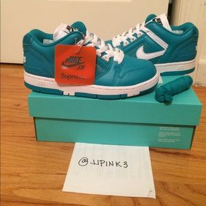 Supreme x Nike SB Air Force Emerald Teal 4.5 RARE