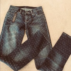 VS JEANS BY LONDON JEM STONE JEANS SZ 0 VERY RARE HTF